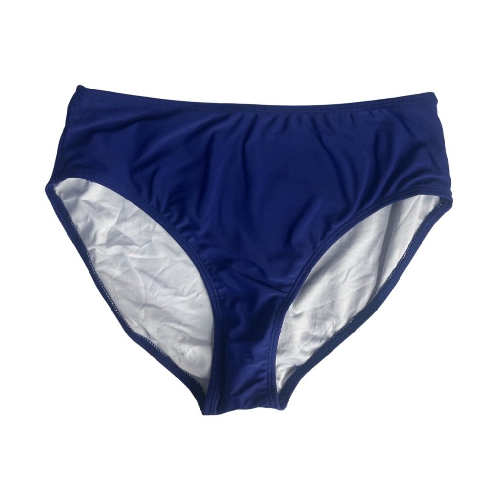 Eomenie High Waisted Bikini Bottoms Womens Small Blue‎